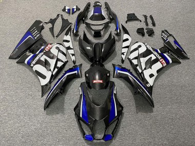 Erschwingliche Suzuki GSXR 1000 Motorrad Verkleidung 2017-2024 - Carbonfaser Stil Blau