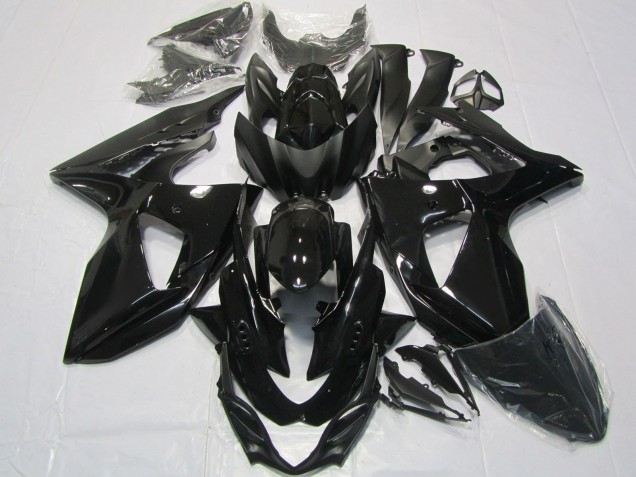 Erschwingliche Suzuki GSXR 1000 Motorrad Verkleidung 2009-2016 - Glanzendes Schwarz