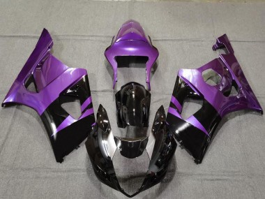 Erschwingliche Suzuki GSXR 1000 Motorrad Verkleidung 2003-2004 - Lila Glanzendes Schwarz