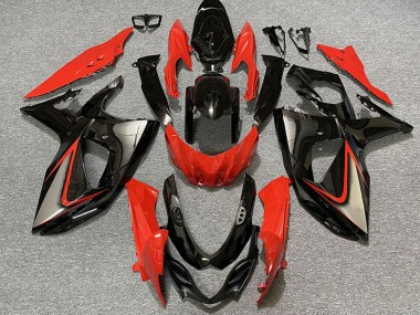 Erschwingliche Suzuki GSXR 1000 Motorrad Verkleidung 2009-2016 - Rot Schwarz