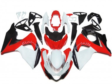 Erschwingliche Suzuki GSXR 1000 Motorrad Verkleidung Kit 2009-2016 - Weiss Rot Schwarz