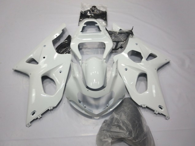 Erschwingliche Suzuki GSXR 1000 Motorrad Verkleidung 2000-2002 - Glanzendes Weiss