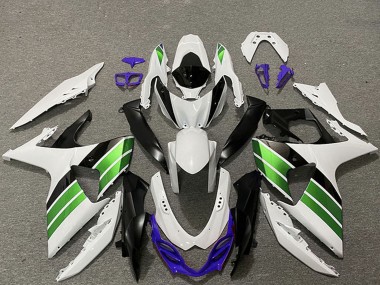 Erschwingliche Suzuki GSXR 1000 Motorrad Verkleidung 2009-2016 - Weiss Blau Grun Schwarz
