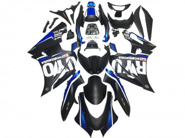 Erschwingliche Suzuki GSXR 1000 Motorrad Verkleidung 2017-2024 - Matt Schwarz Blau