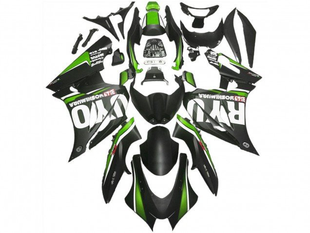 Erschwingliche Suzuki GSXR 1000 Motorrad Verkleidung 2017-2024 - Matt Schwarz Grun