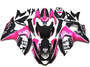 Erschwingliche Suzuki GSXR 1000 Motorrad Verkleidung 2009-2016 - Rosa Schwarz