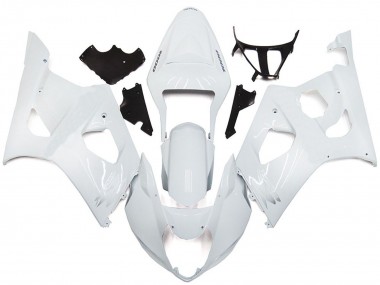 Erschwingliche Suzuki GSXR 1000 Motorrad Verkleidung 2003-2004 - Glanzendes Weiss