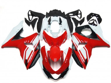 Erschwingliche Suzuki GSXR 1000 Motorrad Verkleidung 2009-2016 - Weiss Rot Schwarz