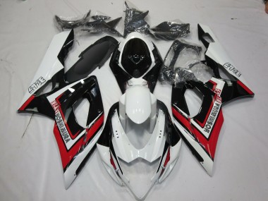 Erschwingliche Suzuki GSXR 1000 Motorrad Verkleidung 2005-2006 - Weiss Rot Schwarz Yoshimura