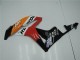 Erschwingliche Honda CBR600RR Motorrad Verkleidung 2007-2008 - Orange Weiss Rot Glanzendes Schwarz Repsol