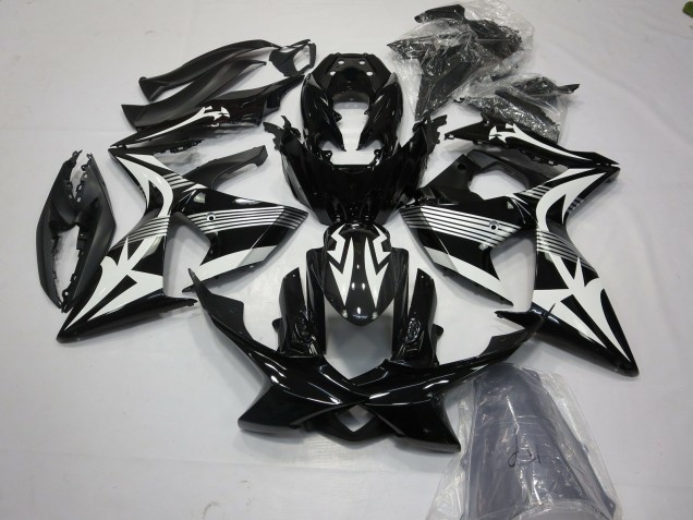 Erschwingliche Suzuki GSXR 1000 Motorrad Verkleidung 2009-2016 - Weiss Schwarz