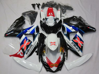 Erschwingliche Suzuki GSXR 1000 Motorrad Verkleidung 2009-2016 - Weiss Blau Rot Schwarz X