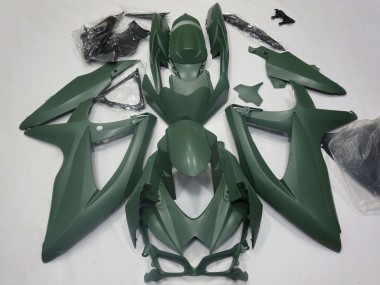 Erschwingliche Suzuki GSXR 600 / GSXR 750 Motorrad Verkleidung 2008-2010 - Armee Grun
