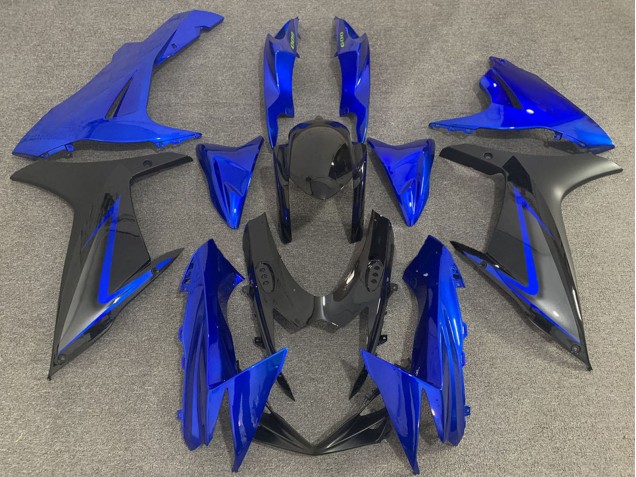 Erschwingliche Suzuki GSXR 600 / GSXR 750 Motorrad Verkleidung 2011-2024 - Blau Schwarz Grau