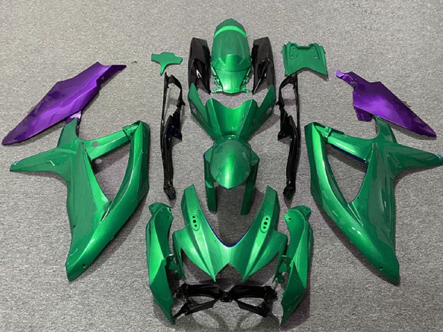 Erschwingliche Suzuki GSXR 600 / GSXR 750 Motorrad Verkleidung 2008-2010 - Grun Lila