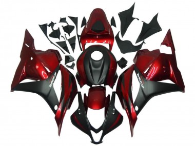 Erschwingliche Honda CBR600RR Motorrad Verkleidung 2009-2012 - Rot Matt Schwarz
