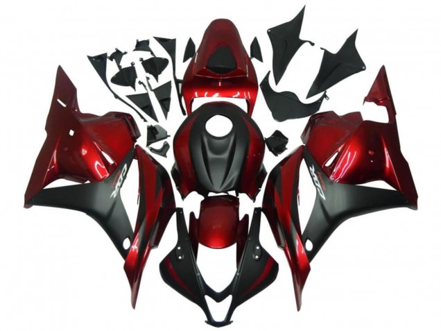Erschwingliche Honda CBR600RR Motorrad Verkleidung 2009-2012 - Rot Matt Schwarz
