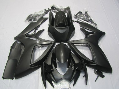Erschwingliche Suzuki GSXR 600 / GSXR 750 Motorrad Verkleidung 2006-2007 - Matt Schwarz