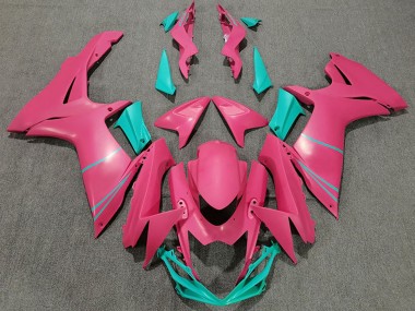 Erschwingliche Suzuki GSXR 600 / GSXR 750 Motorrad Verkleidung 2011-2024 - Rosa Blau Grun