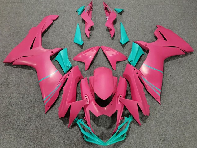 Erschwingliche Suzuki GSXR 600 / GSXR 750 Motorrad Verkleidung 2011-2024 - Rosa Blau Grun