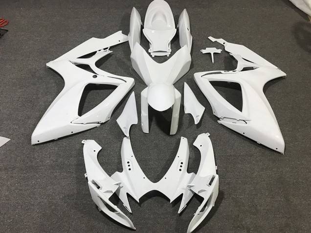 Erschwingliche Suzuki GSXR 600 / GSXR 750 Motorrad Verkleidung 2006-2007 - Weiss