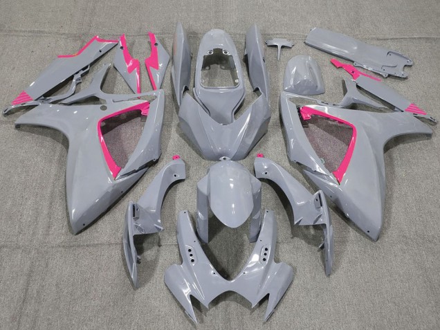 Erschwingliche Suzuki GSXR 600 / GSXR 750 Motorrad Verkleidung 2006-2007 - Nardo Grau und Rosamen