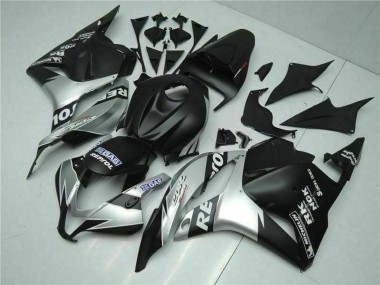 Erschwingliche Honda CBR600RR Motorrad Verkleidung 2009-2012 - Silber Matt Schwarz Repsol