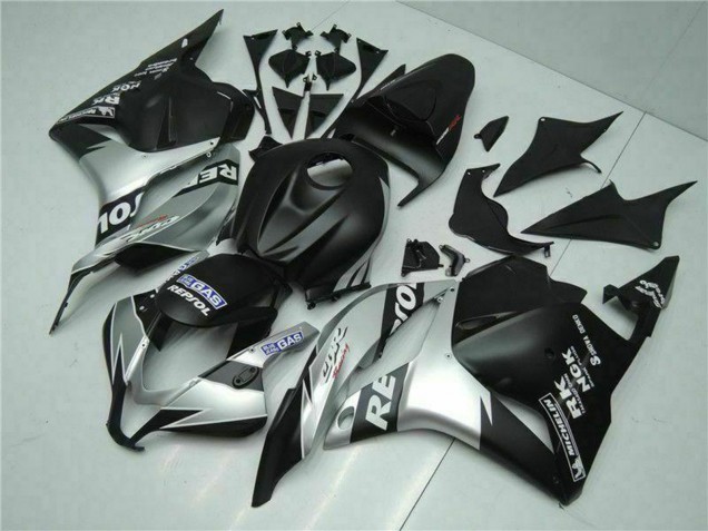 Erschwingliche Honda CBR600RR Motorrad Verkleidung 2009-2012 - Silber Matt Schwarz Repsol