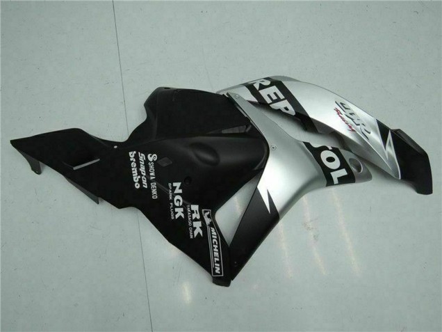 Erschwingliche Honda CBR600RR Motorrad Verkleidung 2009-2012 - Silber Matt Schwarz Repsol