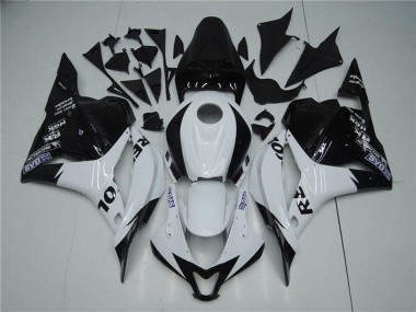 Erschwingliche Honda CBR600RR Motorrad Verkleidung 2009-2012 - Weiss Glanzendes Schwarz Repsol
