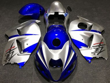 Erschwingliche Suzuki GSXR 1300 Motorrad Verkleidung 1996-2007 - Silber Blau