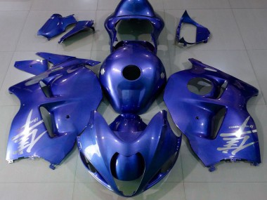 Erschwingliche Suzuki GSXR 1300 Motorrad Verkleidung 1996-2007 - Glanzendes Blau Silber Logo