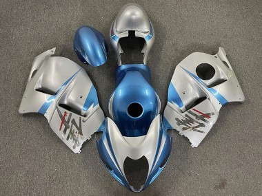 Erschwingliche Suzuki GSXR 1300 Motorrad Verkleidung 1996-2007 - Glanzendes Hellblau und Silber