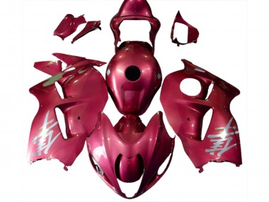Erschwingliche Suzuki GSXR 1300 Motorrad Verkleidung 1996-2007 - Glanzendes Rot Silber Logo