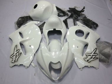 Erschwingliche Suzuki GSXR 1300 Motorrad Verkleidung 1996-2007 - Glanzendes Weiss