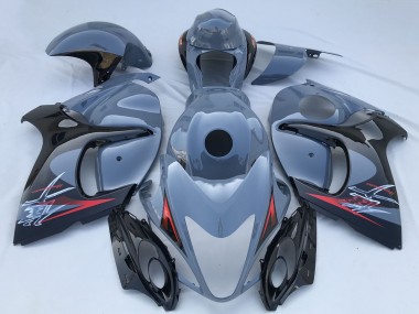 Erschwingliche Suzuki GSXR 1300 Motorrad Verkleidung 2008-2020 - Nardo Grau Schwarz Rot