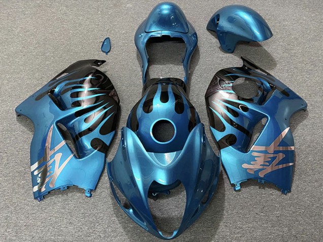Erschwingliche Suzuki GSXR 1300 Motorrad Verkleidung 1996-2007 - Sky Blau und Schwarz
