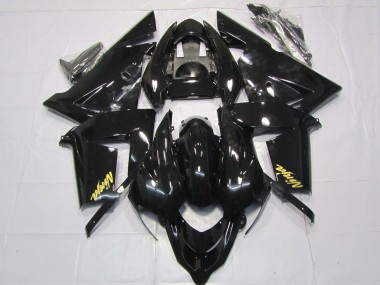 Erschwingliche Kawasaki ZX10R Motorrad Verkleidung 2004-2005 - Glanzendes Schwarz Gold