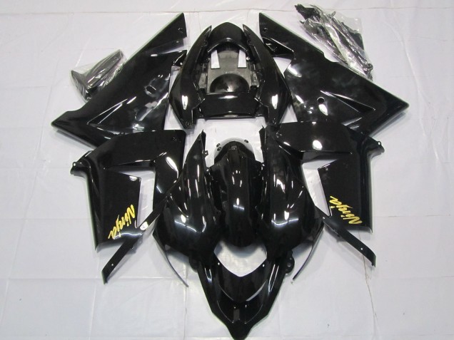Erschwingliche Kawasaki ZX10R Motorrad Verkleidung 2004-2005 - Glanzendes Schwarz Gold