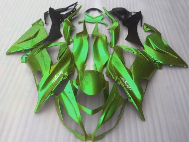 Erschwingliche Kawasaki ZX10R Motorrad Verkleidung 2016-2020 - Glanzendes Bonbon Grun