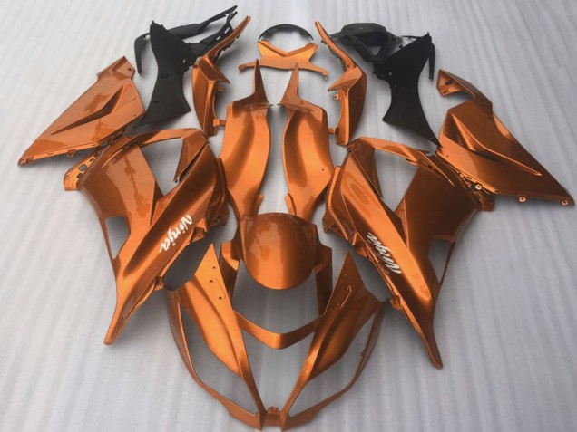 Erschwingliche Kawasaki ZX10R Motorrad Verkleidung 2016-2020 - Dunkel Orange