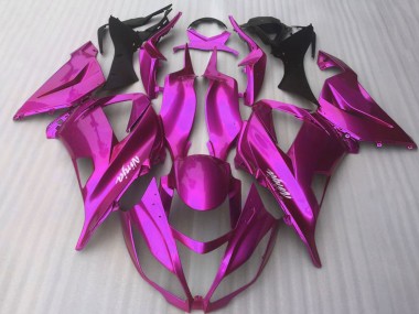 Erschwingliche Kawasaki ZX10R Motorrad Verkleidung 2016-2020 - Glanzendes Bonbon Rosa
