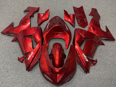 Erschwingliche Kawasaki ZX10R Motorrad Verkleidung 2006-2007 - Bonbon Rot