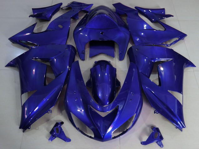 Erschwingliche Kawasaki ZX10R Motorrad Verkleidung 2006-2007 - Dunkel Blau