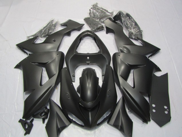 Erschwingliche Kawasaki ZX10R Motorrad Verkleidung 2006-2007 - Matt Schwarz