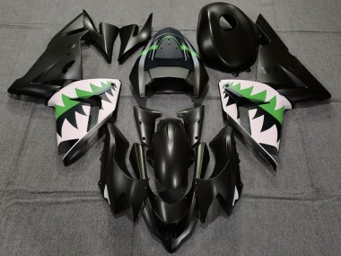 Erschwingliche Kawasaki ZX10R Motorrad Verkleidung 2004-2005 - Matt Schwarz und Grun