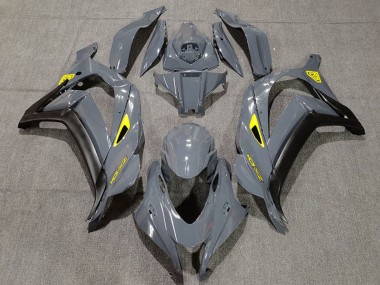 Erschwingliche Kawasaki ZX10R Motorrad Verkleidung 2016-2020 - Nardo Grau Schwarz Gelb