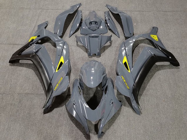 Erschwingliche Kawasaki ZX10R Motorrad Verkleidung 2016-2020 - Nardo Grau Schwarz Gelb