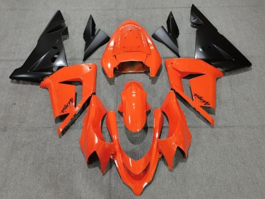 Erschwingliche Kawasaki ZX10R Motorrad Verkleidung 2004-2005 - Orange Schwarz
