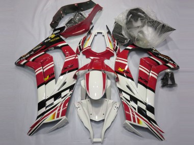 Erschwingliche Kawasaki ZX10R Motorrad Verkleidung 2011-2015 - Rot Schwarz Weiss Gelb